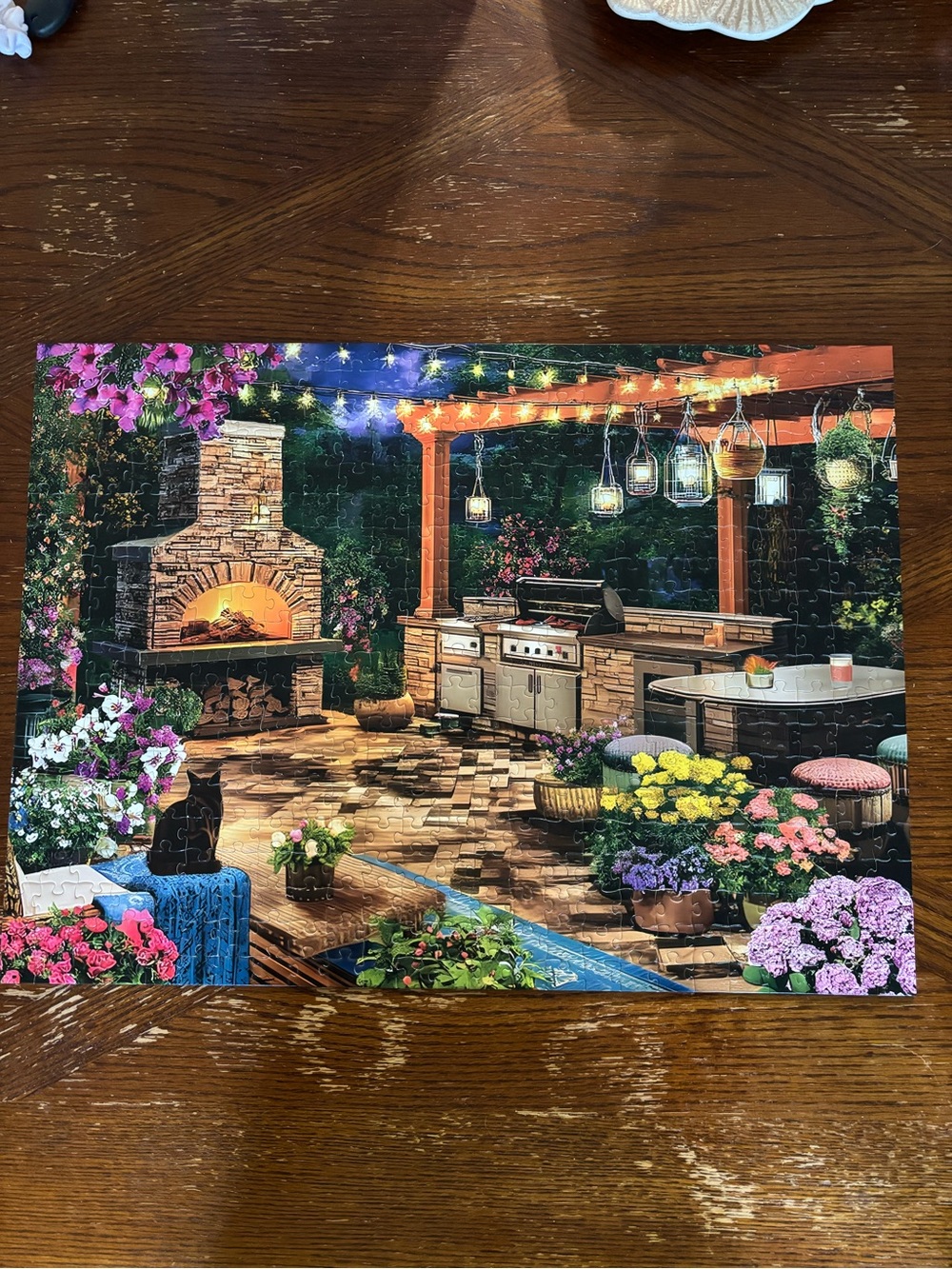 Outdoor Patio Scene 500 Piece Jigsaw Puzzle